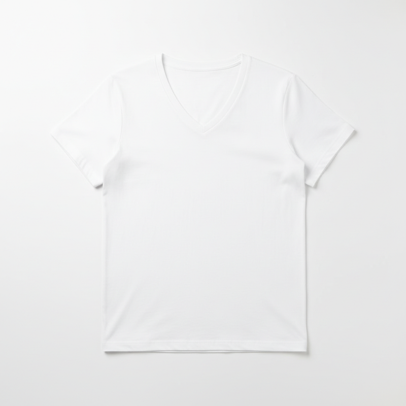 Camiseta Gola V Branca