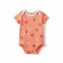 Body Infantil Coral com Frutas